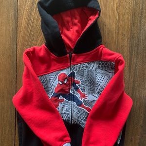 NWOT Spider-Man Full zip hoodie